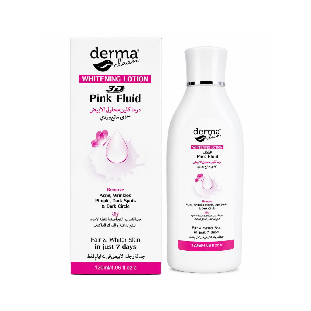 Derma Clean 3D Pink Fluid Whitening Lotion